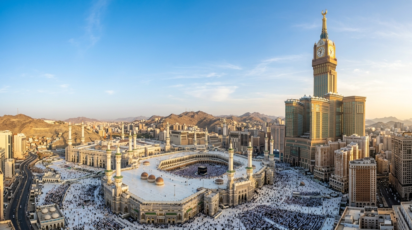 Makkah Saudi Arabia Daytime Panoramic View